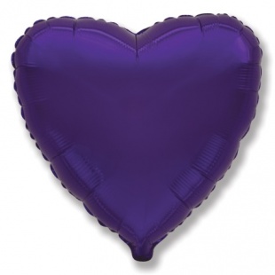 И 32 Сердце Фиолетовый  / Heart Violet / 1 шт /