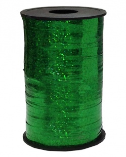 Лента голография (0,5 см x 250 м) Зеленый, 1 шт