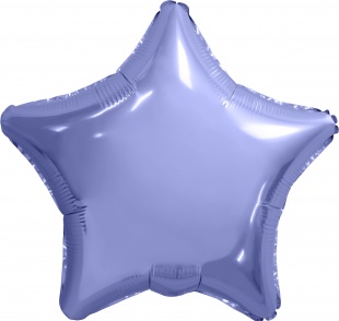 Р Шар (30''/76 см) Звезда, Пастельный фиолетовый, в упак, 1 шт