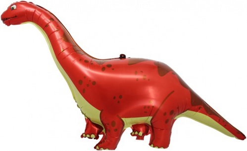 К Шар ( (51''/130 см) Фигура, Динозавр Диплодок, Красный, 1 шт