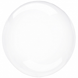 K Шар (18"/46 см) Сфера 3D Прозрачный (BoBo), 1 шт