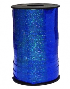 Лента голография (0,5 см x 250 м) Синий, 1 шт